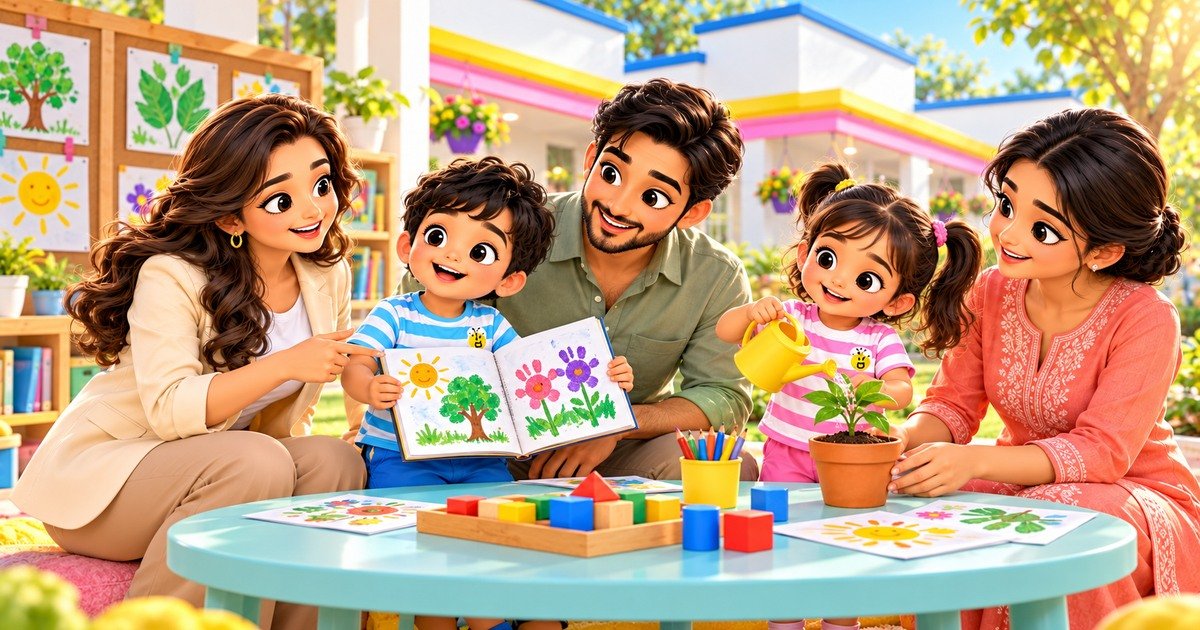 Kinderbee Editorial Article Illustration - Engaging Parents Taking Parents Along in Their Child's Learning Journey at the Preschool! on Franchise & Business Growth - Nordic Pedagogy Research